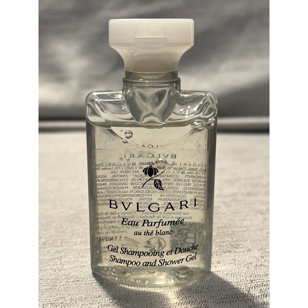 Bvlgari Eau Parfumee au the blanc Shampoo and Shower Gel 1.3oz Travel Size Mini